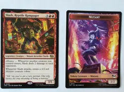 MTG Slash, Reptile Rampager 0108 Teenage Mutant Ninja Turtles M/NM and Token - Image 1