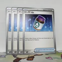 N's PP Up 153/159 - Play Set (x4) - Pokemon TCG: Journey Together NM - Image 1