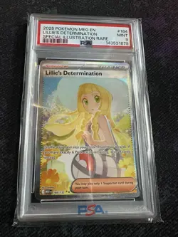 2025 POKEMON MEGA EVOLUTION LILLIE'S DETERMINATION PSA 9 (special Illustration) - Image 1