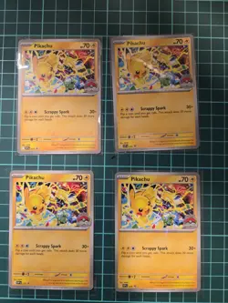 Pikachu World Championship 2025 Promo SVP225 Pokemon x4 - Image 1