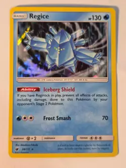 Regice 28/111 Holo Rare Crimson Invasion Pokemon HOLO NM/M - Image 1