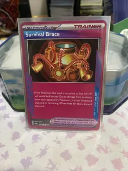Holo Survival Brace 164/167 ACE SPEC Rare Twilight Masquerade Pokemon TCG - Image 1