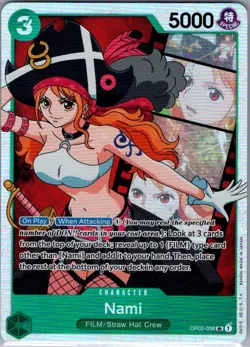 Nami OP02-036 SR English Paramount War - One Piece Card - LP - Image 1