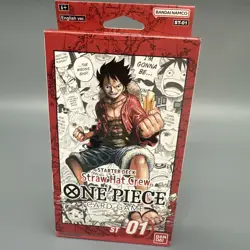 One Piece Card Game Starter Deck ST-01 - Straw Hat Crew English - OPENED -NEW 811039038366 - Image 1
