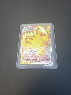 Pokemon TCG SWSH286 Pikachu VMAX Black Star Promo Crown Zenith Expansion Card - Image 1