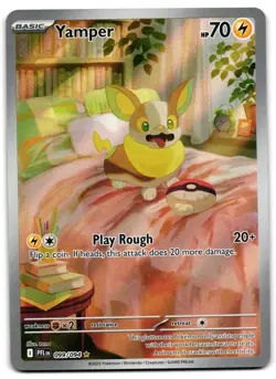 Yamper 099/094 - Phantasmal Flames Illustration Rare Pokemon TCG - NM Card - Image 1