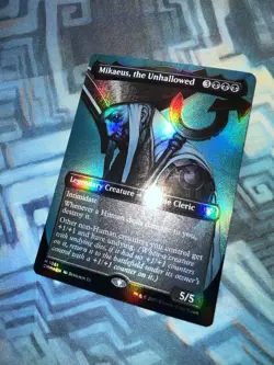 MTG Textured Foil Mikaeus, the Unhallowed NM Unplayed Commander Masters - Image 1