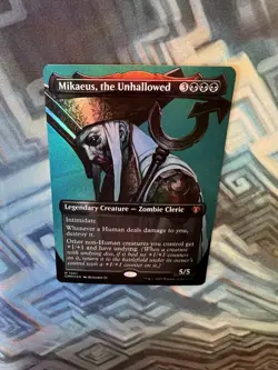 MTG Textured Foil Mikaeus, the Unhallowed NM Unplayed Commander Masters - Image 5