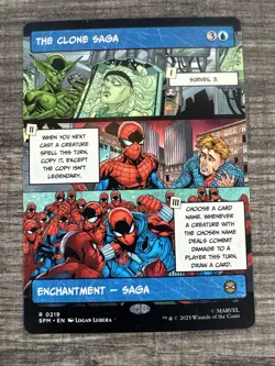 The Clone Saga (Borderless) 219 Rare Marvel's Spider-Man MTG NM - Image 1