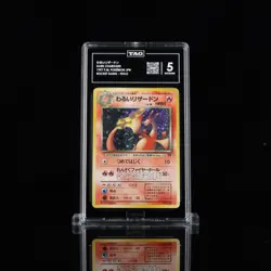 Pokemon Team Rocket Dark Charizard Holo 4/82 TAG 5 - Image 1