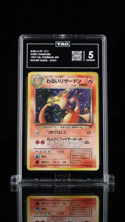 Pokemon Team Rocket Dark Charizard Holo 4/82 TAG 5 - Image 2