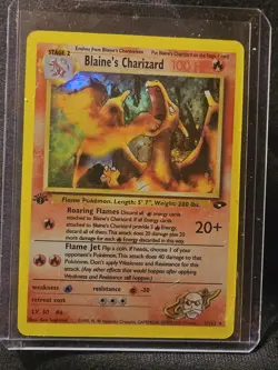Pokemon Blaine's Charizard Gym Challenge 2000 2/132 1st Edition Holo Rare 100 HP - Image 1