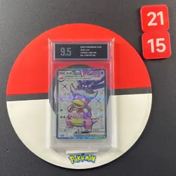 Pokemon S-Chinese Prize Turn CSV4C 140/129 Slowking-EX SR Grade9.5 - Image 1