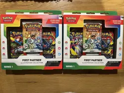 Pokemon TCG First Partner Illustration Collection Box Series 1 (LOT OF 2 SEALED) - Image 1
