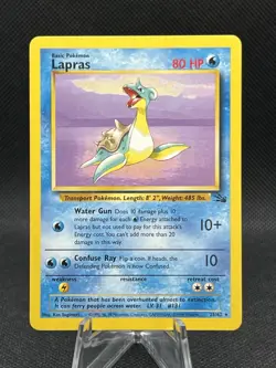 Pokemon TCG Fossil Lapras Non Holo Rare 25/62 Vintage WOTC NM - Image 1