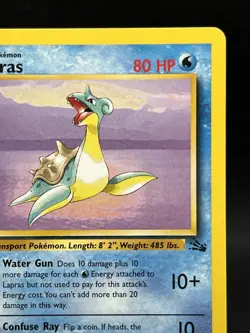 Pokemon TCG Fossil Lapras Non Holo Rare 25/62 Vintage WOTC NM - Image 3