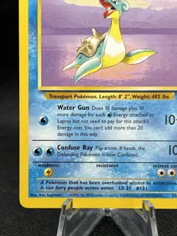 Pokemon TCG Fossil Lapras Non Holo Rare 25/62 Vintage WOTC NM - Image 5