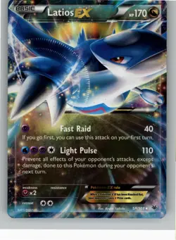 LATIOS EX 58/108 HOLO RARE EX ROARING SKIES POKEMON NM - Image 1