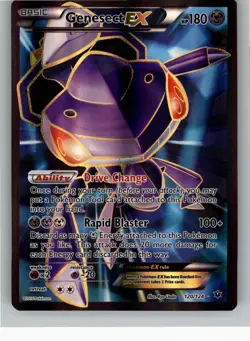 GENESECT EX 120/124 RARE ULTRA FATES COLLIDE POKEMON NM - Image 1