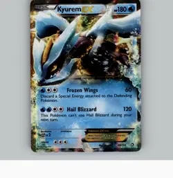 KYUREM EX 44/113 HOLO ULTRA RARE LEGENDARY TREASURES POKEMON NM - Image 1