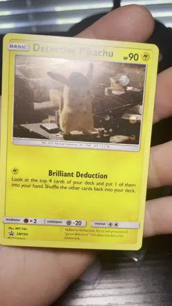 Pokemon TCG Detective Pikachu SM194 Cosmo Holo Promo & SWSH234 GO Promo LP - Image 2