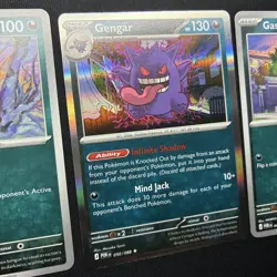 Pokemon TCG Gengar 050, Haunter 049, Gastly 048 Evolution Set Perfect Order NM - Image 3