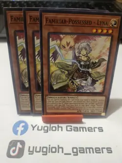Yu-Gi-Oh Familiar Possessed Lyna X3 MP18 1st Edition Common Light Played - Image 1