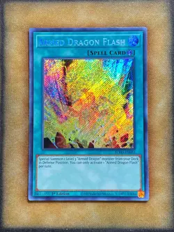 Yugioh Armed Dragon Flash BLVO-EN051 Secret Rare 1st Ed NM - Image 1