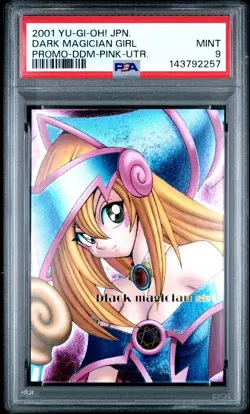 2001 YU-GI-OH! JPN PROMO DARK MAGICIAN GIRL PSA 9 - Image 1
