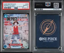 2026 ONE PIECE PROMOS COLLEGE BASKETBALL : US VOYAGE MONKEY D. LUFFY PSA 10 - Image 3