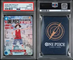 2026 ONE PIECE PROMOS COLLEGE BASKETBALL : US VOYAGE MONKEY D. LUFFY PSA 10 - Image 3
