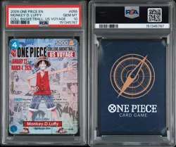 2026 ONE PIECE PROMOS COLLEGE BASKETBALL : US VOYAGE MONKEY D. LUFFY PSA 10 - Image 3
