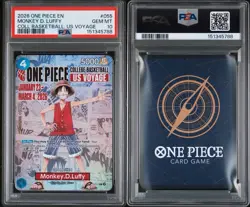 2026 ONE PIECE PROMOS COLLEGE BASKETBALL : US VOYAGE MONKEY D. LUFFY PSA 10 - Image 3