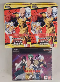 Union Arena: One Punch Man Booster Box & x2 Starter Deck BUNDLE! - Image 1