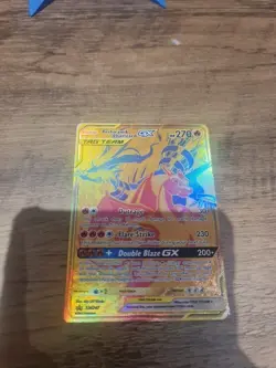 Pokemon Reshiram Charizard GX SM247 Gold Promo SM Black Star Card Mint Condition - Image 3