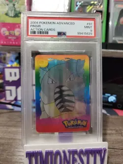 ( POP 3 NONE HIGHER ) Pinsir PSA 9 Advanced Action Card 2004 Panini #91 VINTAGE - Image 1