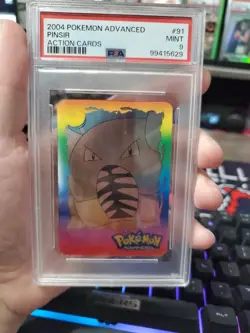 ( POP 3 NONE HIGHER ) Pinsir PSA 9 Advanced Action Card 2004 Panini #91 VINTAGE - Image 3