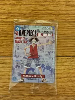 1 Card:One Piece Monkey D Luffy US Voyage College Basketball Card Rutgers 2/7/26 - Image 4