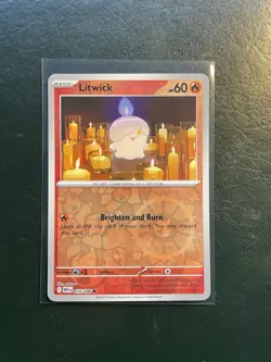 Litwick - 016/086 - Reverse Holo - White Flare WHT - NM/M - Pokemon Card - Image 1