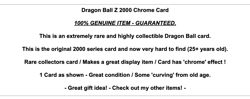 Dragon Ball Z Vintage Foil Trading Card Game Super Rare Holo DBZ CCG TCG Goku - Image 2