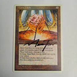 MTG Mana Vault 4th Edition - Signed by Artist Mark Tedin - Image 1