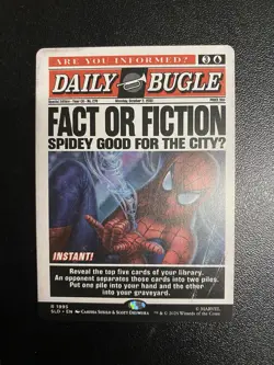 MTG - NM - Fact Or Fiction - Secret Lair: Spider-Man Daily Bugle - Image 1