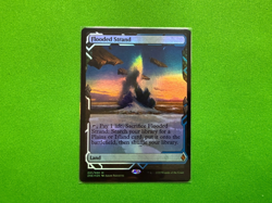 1x NM Foil Flooded Strand Zendikar Rising Expedition MTG Magic the Gathering - Image 1