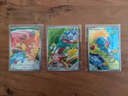 Pokemon TCG First Partner Illustration Collection Series 1 Kanto GEN 1 Starters - Image 1