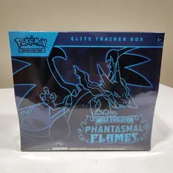 Pokemon TCG Mega Evolution Phantasmal Flames Elite Trainer Box ETB Sealed - Image 1
