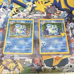Pokemon TCG Blastoise 2 Card Lot Holo Anniversary celebrations, and collections - Image 1