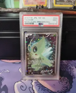 2016 Pokemon Celebi Japanese 1st Ed Dream Shine CP5 002/036 PSA 9 - Image 1
