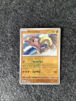 Pokemon TCG Hitmonlee Scarlet Violet-151 106/165 Reverse Holo Uncommon - Image 1