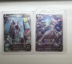 Pokemon TCG Mewtwo v Alt Art 072/078 Pokemon Go And Mewtwo V Full Art Promo - Image 1