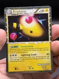 Ampharos Prime Holo Ultra Rare 105/123 HeartGold SoulSilver Pokemon English LP - Image 3
